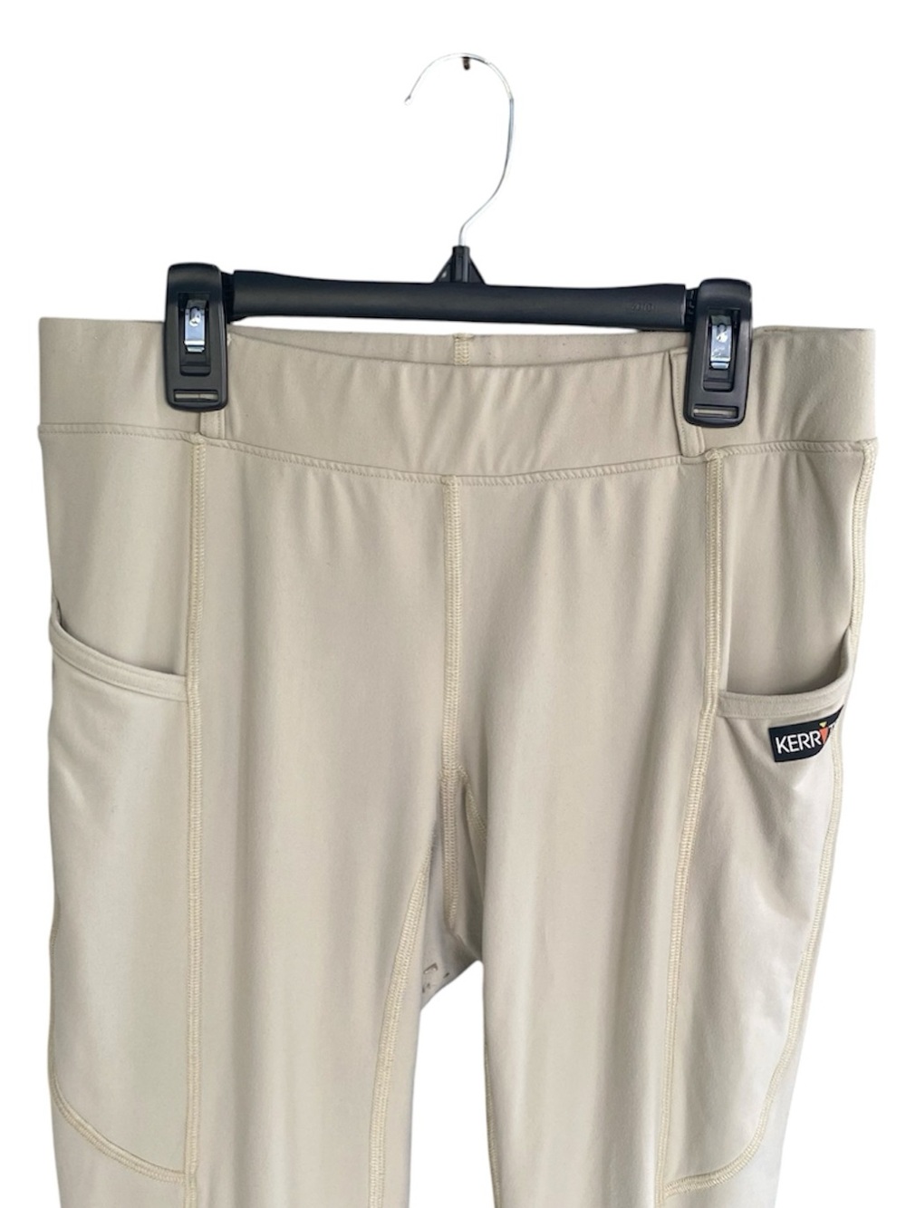 KERRITS Equestrian Tights Lightweight Pull On Pockets Light Beige Size L - Picture 3 of 16
